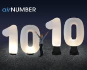 AIRNUMBER (Leuchtziffer) Aufblasbare Leuchtskulpturen mit Halogenlicht für Jubiläen, Hochzeiten und Jahreswechsel zur Miete oder Verkauf f (c) ALI