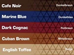 Farbkarte Stretchstoff Rautenmuster Chesterfieldlook
