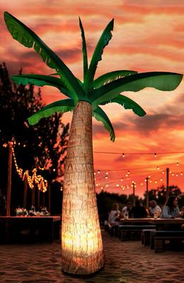 Aufblasbare Palme inkl. Beleuchtung Sommefest Beachclub Outdoor